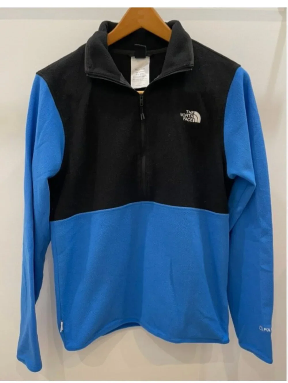 The North Face Alpine Polartec Half Zip Mens Fleece Pullover Small Like New TNF
